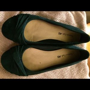 American Eagle Teal Flats -10